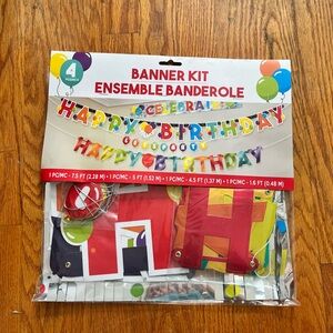Colorful Happy Birthday Banner Kit